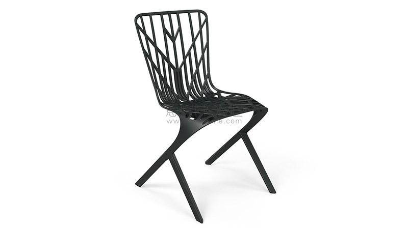 Washington Skeleton Aluminum Side Chair 餐椅