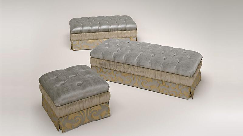 Capitonnè pouf 55 bench 90 bench 120 腳踏