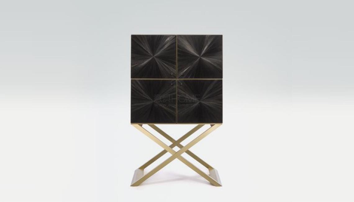 CLUB BLACK STRAW MARQUETRY酒柜