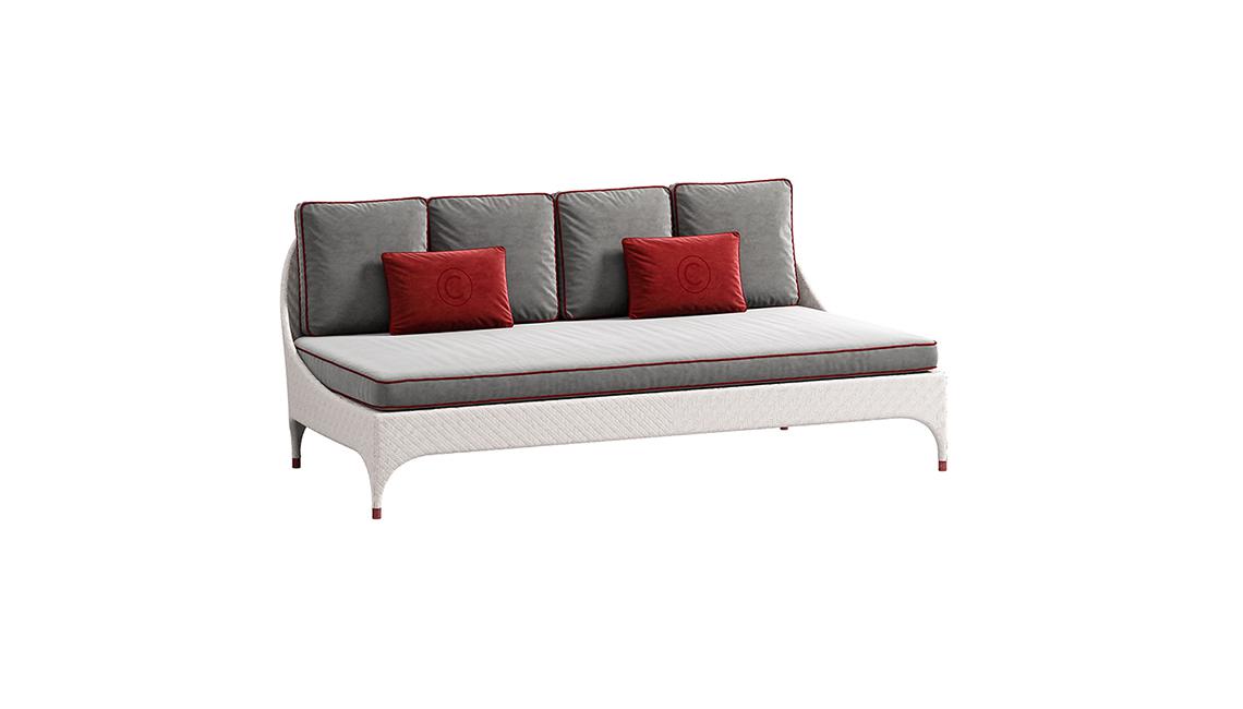 2 seater sofa without armrest沙發(fā)