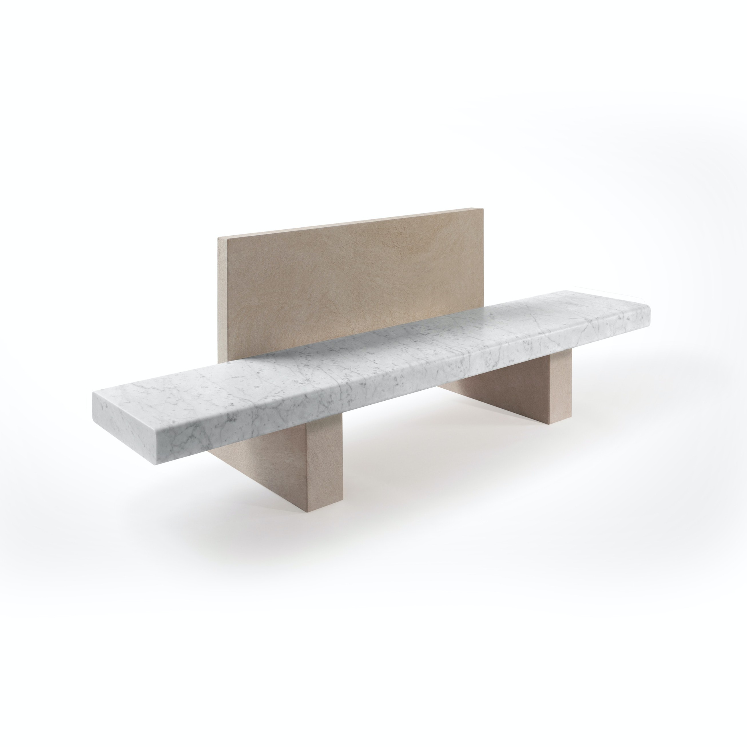 ‘Span’ Outdoor Bench with back support 長凳