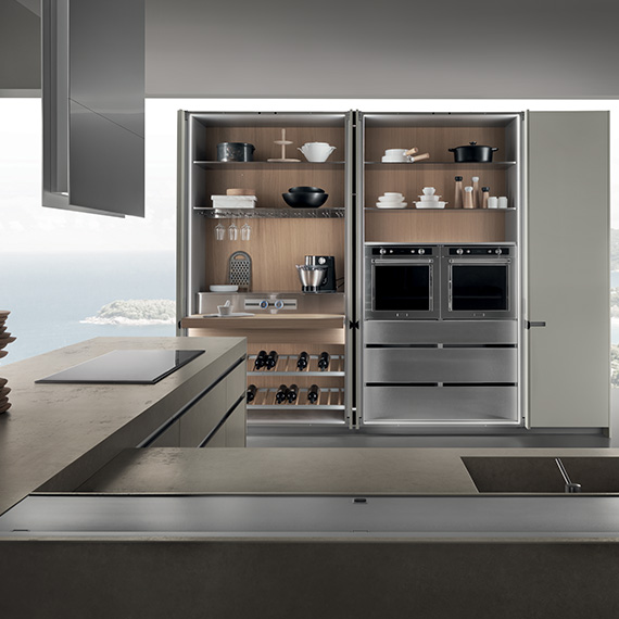 ernestomedaIcon帶伸縮門的室內(nèi)櫥柜