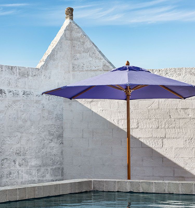 ETHIMOClassic Round parasol ? 3,5 m遮陽傘