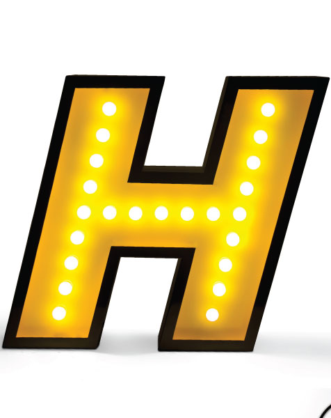 DELIGHTFULLLETTER H GRAPHIC臺(tái)燈