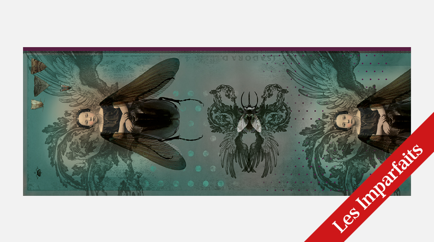 IbrideScarf Illusion Bleu  Les Imparfaits畫