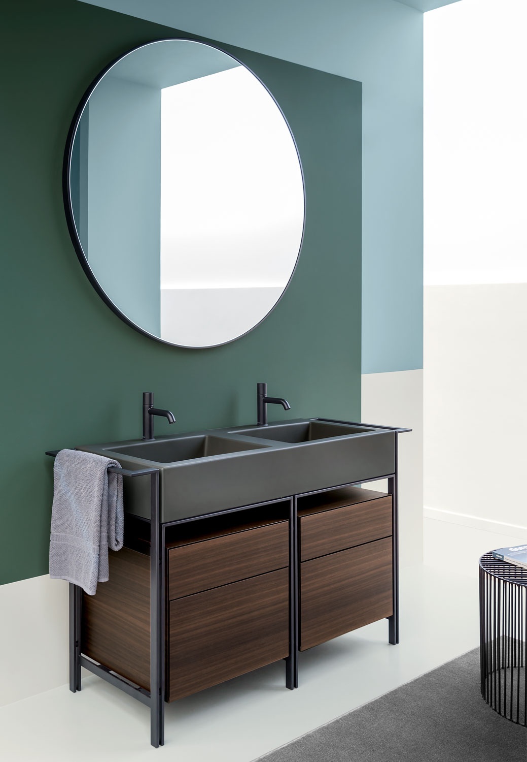 CIELONarciso Doppio帶柜子的洗臉盆