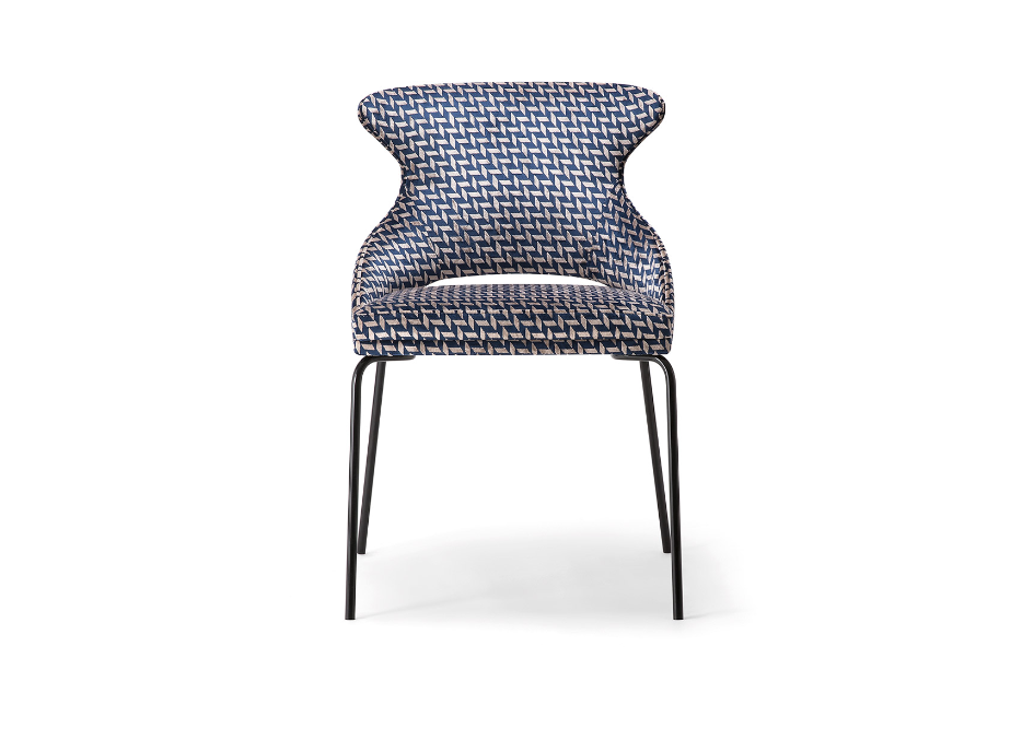 WINGS SIDE CHAIR WITH METAL BASE 076 S餐椅