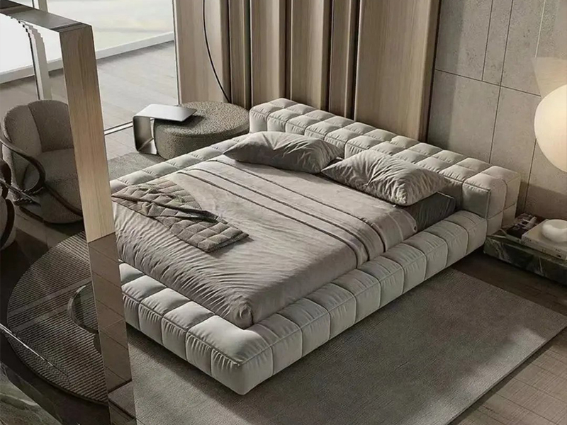 大戶型臥室首選！誰(shuí)能拒絕這樣松弛有度的極簡(jiǎn)大床呀？