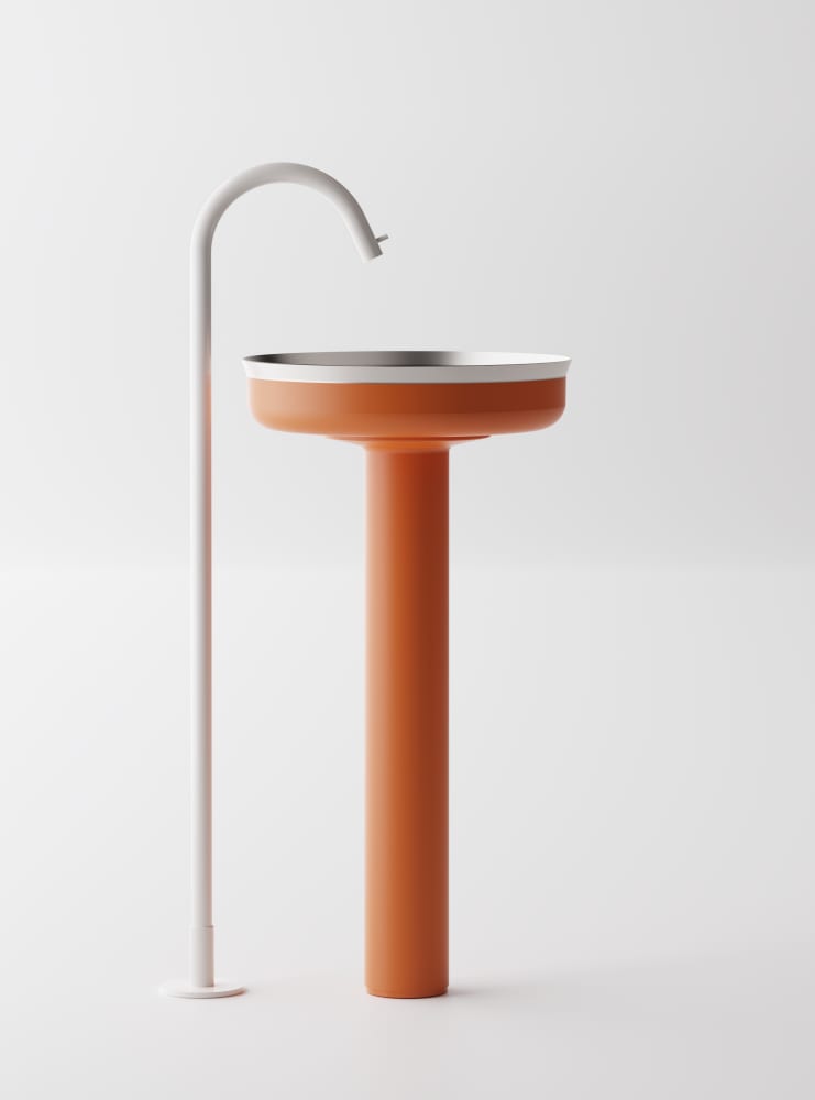 AGAPEUndici Inox 獨立式洗臉盆