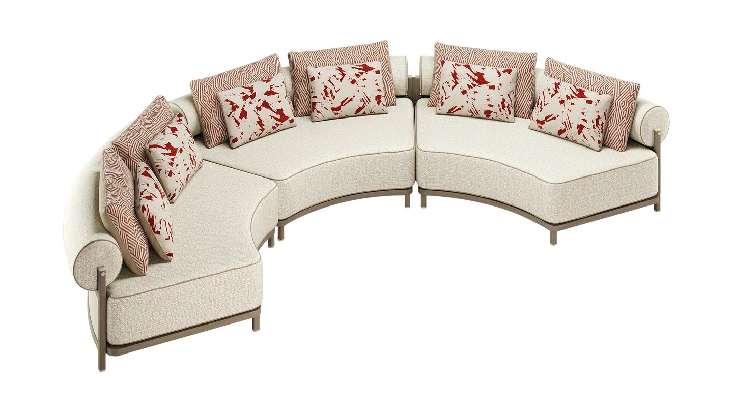 FRATOSAINT-TROPEZ戶外弧形沙發(fā)