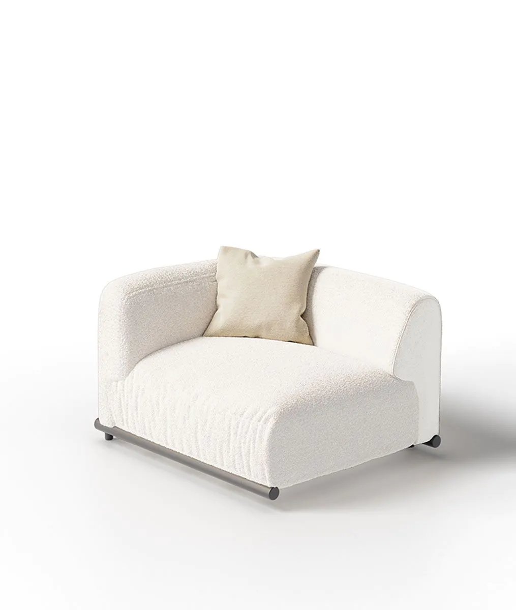 UnopiuModulo finale destro Davos組合沙發(fā)右模塊